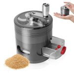 Grinder - moulin � herbe pour pollen, moulin � �pices � manivelle avec tiroir, ensemble de moulins � ...