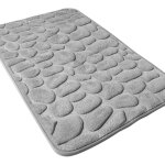 Gris, 40 x 60cm, tapis de bain antiderapant en mousse m�moiretapis, absorbant tapis salle de bain lavable ...