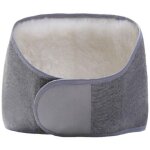 Gris, ceinture protection lombaire chaud hiver ceinture auto chauffante en laine ceinture soutien rein ...
