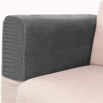 (gris fonc�) lot de 2 housse accoudoir canap�, housse accoudoir fauteuil �lastiques protege accoudoir ...
