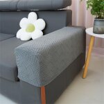 (gris fonc� a) housse accoudoir canap� lot de 2, �lastiques housse accoudoir fauteuil protege accoudoir ...