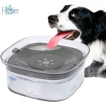 (gris)gamelle anti �claboussures chien, bol d'eau de flottabilit� pour chien gamelle anti goutte pour ...