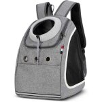 Gris - sac � dos portable pour chien confortable et respirant pour petits chiens, chiots, chats, animaux ...