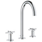 Grohe atrio mitigeur lavabo - m size - 3 trous - poign�es croix - chrome