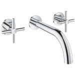 Grohe atrio new classic mitigeur lavabo encastrable - 3 trous - bec 18cm - chrome
