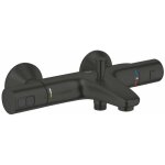 Dmarrage de prcision quickfix - mitigeur thermostatique de baignoire, noir mat 345982430 - grohe