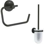 Grohe - drouleur de papier mural + porte balai wc start noir mat