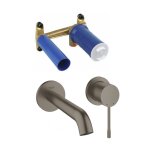 Grohe - essence mitigeur monocommande 2 trous lavabo taille m hard graphite bross (19408al1 - set)