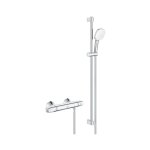 Grohtherm 1000 ensemble de douche - robinet de douche thermostatique - avec ensemble de douche - 90cm ...