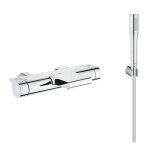 Grohe grohtherm 2000 set mitigeur thermostatique bain / douche + douchette 1 jet + flexible et support ... Grohe grohtherm 2000 set mitigeur thermostatique bain / douche + douchette 1 jet + flexible et support ...