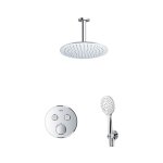 Grohe grohtherm ensemble de douche avec partie encastrable et partie de finition, pommeau de douche 25cm ... Grohe grohtherm ensemble de douche avec partie encastrable et partie de finition, pommeau de douche 25cm ...