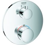 Grohe - grohtherm - mitigeur thermostatique de baignoire encastr pour 2 sorties, chrome 24077000