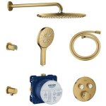 Grohe grohtherm smartcontrol robinet de douche thermostatique encastrable avec pommeau de douche et douchette ...