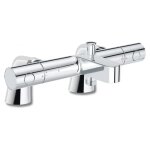 Grohe - mitigeur baignoire thermostatique precision get + colonnettes luxe chrom