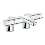 Grohe - mitigeur baignoire thermostatique precision trend + colonnettes luxe chrom