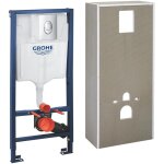 Grohe pack bti - support wc solido rapid sl avec habillage prt  carreler et plaque de commande start ...
