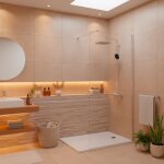 Grohe pack douche complet ? paroi walk - in 100x200 chrome + colonne grohe vitalio 2 jets + receveur ...