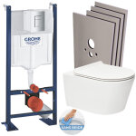 Pack wc bâti autoportant + wc sans bride sat, fixations invisibles + abattant slim, softclose + plaque ... Pack wc bâti autoportant + wc sans bride sat, fixations invisibles + abattant slim, softclose + plaque ...