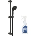 Pommeau de douche grohe vitalio start 2 jets avec barre noir mat + nettoyant grohclean Pommeau de douche grohe vitalio start 2 jets avec barre noir mat + nettoyant grohclean