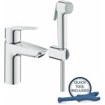 Grohe - quickfix start - mitigeur de lavabo avec douchette de bidet, chrome 23123003 Grohe - quickfix start - mitigeur de lavabo avec douchette de bidet, chrome 23123003