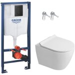 Grohe rapid sl pack wc b�ti - support + wc suspendu ceramia pixl + abattant softclose + set d'isolation ...