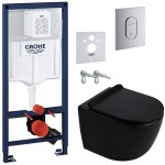 Grohe rapid sl pack wc b�ti - support + wc suspendu sans bride ceramia pixl avec abattant softclose + ...