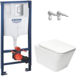 Grohe rapid sl pack wc b�ti + wc suspendu sans bride swiss aqua technologies avec abattant softclose ...