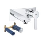 Grohe - robinet lavabo mural lineare m chrom + corps encastr