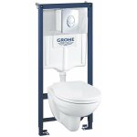 Solido - ensemble pour wc suspendu + cuvette et abattant softclose, plaque de dclenchement skate air, ...