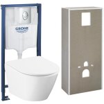 Grohe solido + pack wc b�ti - support 4 en 1 + wc suspendu sans bride grohe avec abattant softclose + ...
