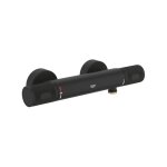 Grohe grohtherm 1000 performance mitigeur douche - 2 trous - thermostatique - phantom black (noir mat) ... Grohe grohtherm 1000 performance mitigeur douche - 2 trous - thermostatique - phantom black (noir mat) ...