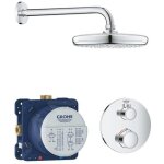 Grohtherm - set de douche tempesta 210 avec robinet de douche thermostatique encastr�, chrom 34726000 ...