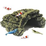 Grotte dcorative pour aquarium , abri confortable en rsine ou betta et crevettes, bords lisses et texturs ...