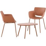 Groupe de si�ges velvena terre cuite 2 chaises