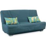 Gruhier belynda canap� convertible bleu 3 places