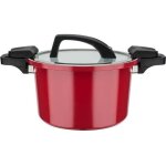 Gsw - autocuiseur basse pression 24 cm - 6 l - aluminium forg� - induction - rouge