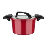 Gsw - autocuiseur basse pression 24 cm - 6 l - aluminium forg - induction - rouge