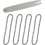 Guide - chane & 4 chanes de trononneuses, guide trononneuse 35cm, chanes de trononneuses  gouges ...