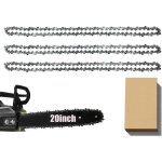 Guide et chane pour trononneuse lot de 3 chanes de trononneuse, convient pour barre de 50 cm, 76 ...