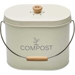 Guillouard - seau a compost 7l ovale beige avec filtre