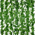 Guirlande lierre artificiel lot de 12 210cm plante tombante r�aliste d�coration int�rieur ext�rieur