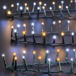 Fric lights and christmas - guirlande lumineuse extrieur 1000 led blanc froid chaud 25m - feeric lights ...