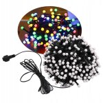 Guirlande lumineuse d'extrieur pour sapin de nol, 250 led, 5 m, boules dcoratives colores