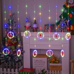 Guirlande lumineuse fentre nol, decoration noel interieur, rideau lumineux noel, suspension noel, guirlande ...