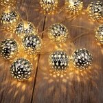 Guirlande lumineuse globe, guirlande lumineuse boule led, 20 led grandhome  piles, pour intrieur et ...
