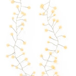 Guirlande lumineuse led 100 pi�ces 120 cm argent chaud