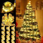 Guirlandes lumineuses  ruban brillant lumires de nol  led de 10m, decoration sapin noel, arc en dentelle ...