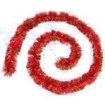 Guirlande de nol boa large 20 cm rouge longueur 5 mtres - feeric christmas