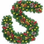 Guirlande de nol, guirlande sapin artificiel 2. 7m, guirlande lumineuse sapin noel, guirlande de sapin, ...