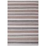 Guispo - tapis jute et laine tiss� � la main 200x300 cm beige et marron